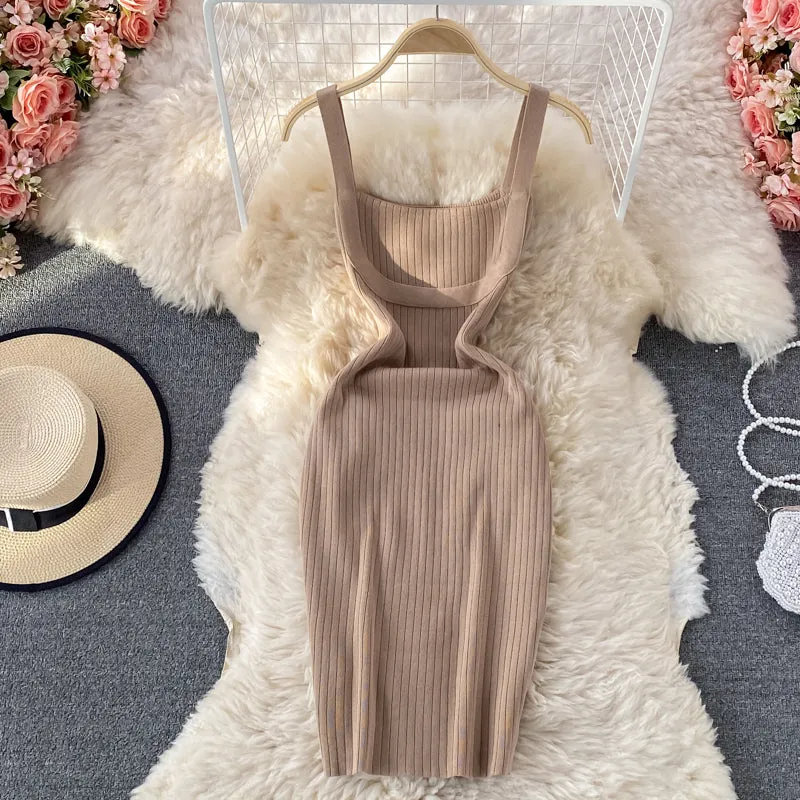 Knitted Suspender Dress