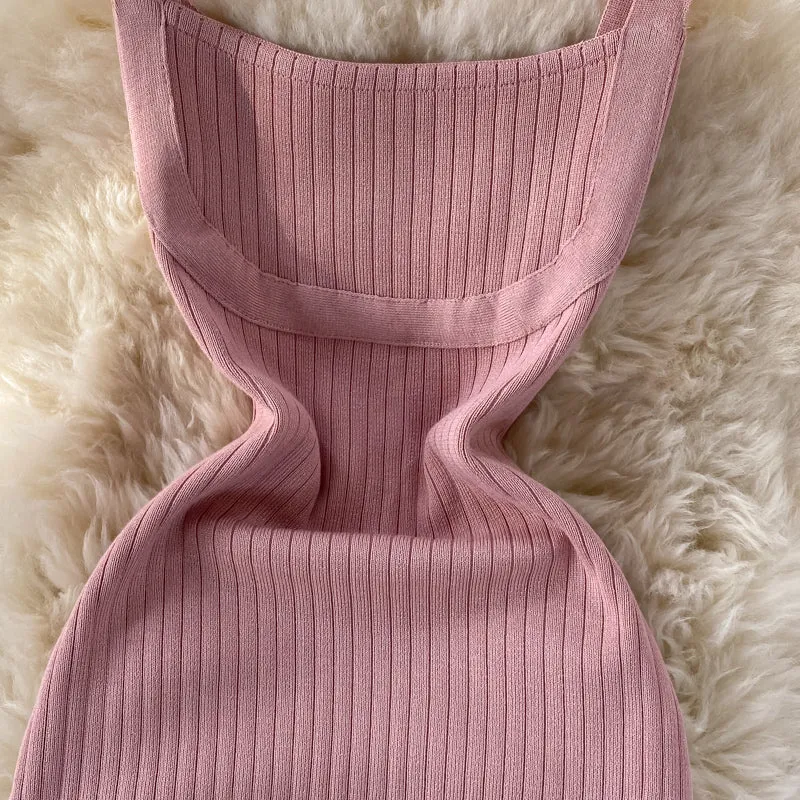 Knitted Suspender Dress