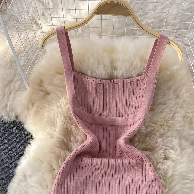 Knitted Suspender Dress