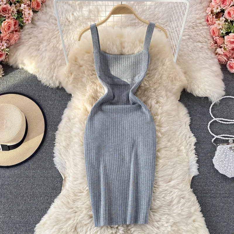 Knitted Suspender Dress