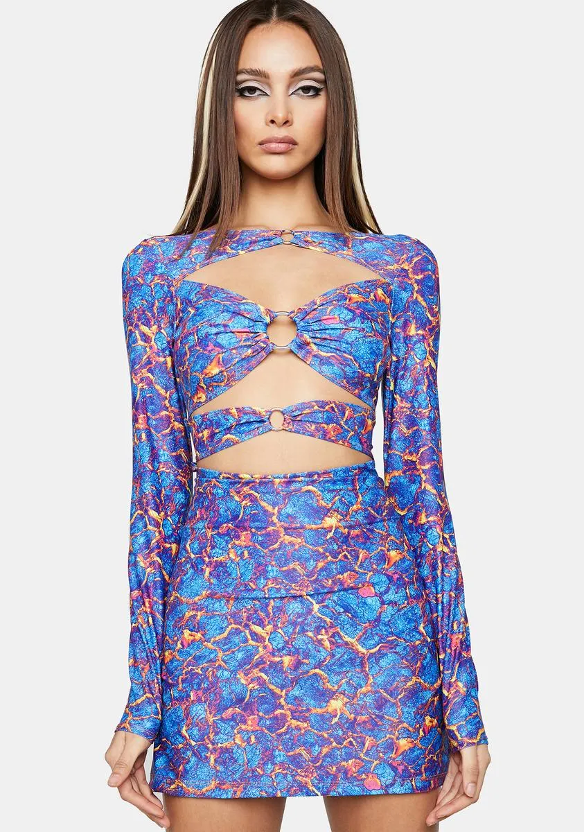 Lava Girl Cut-Out Dress