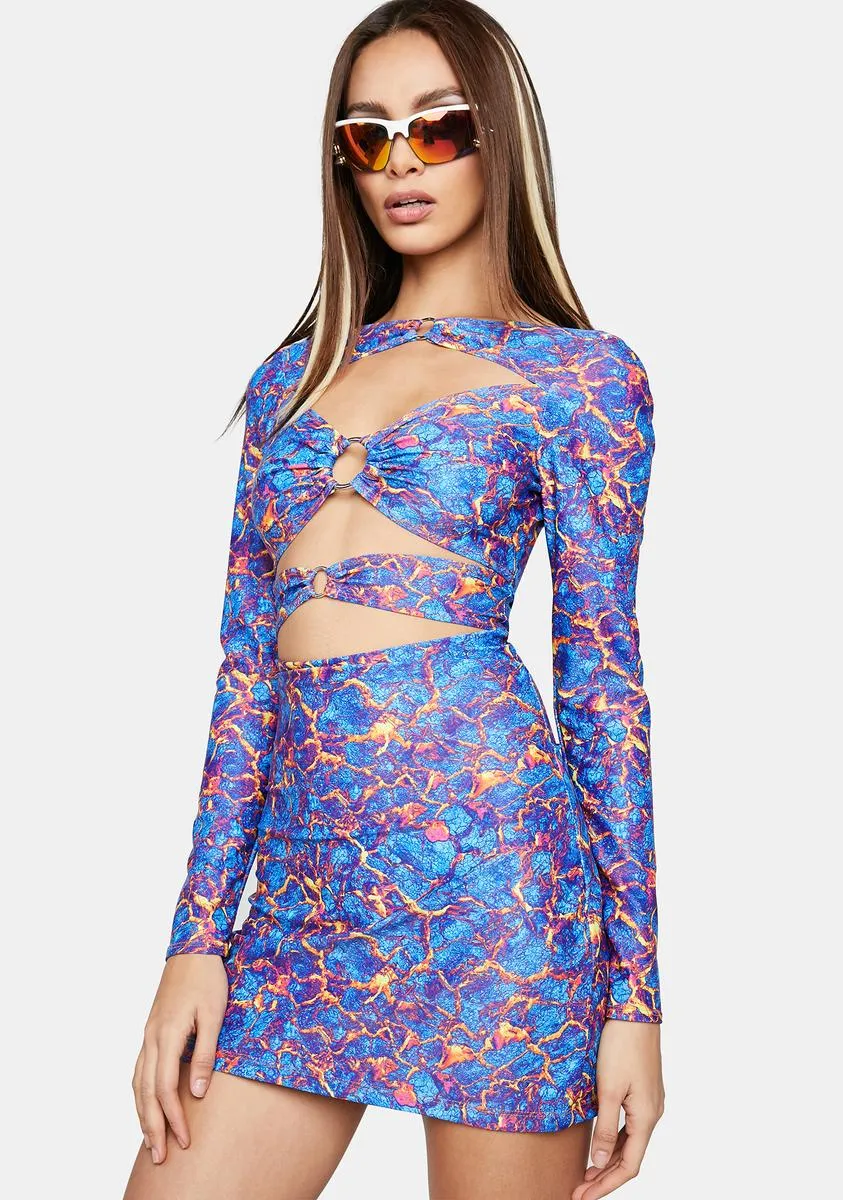 Lava Girl Cut-Out Dress