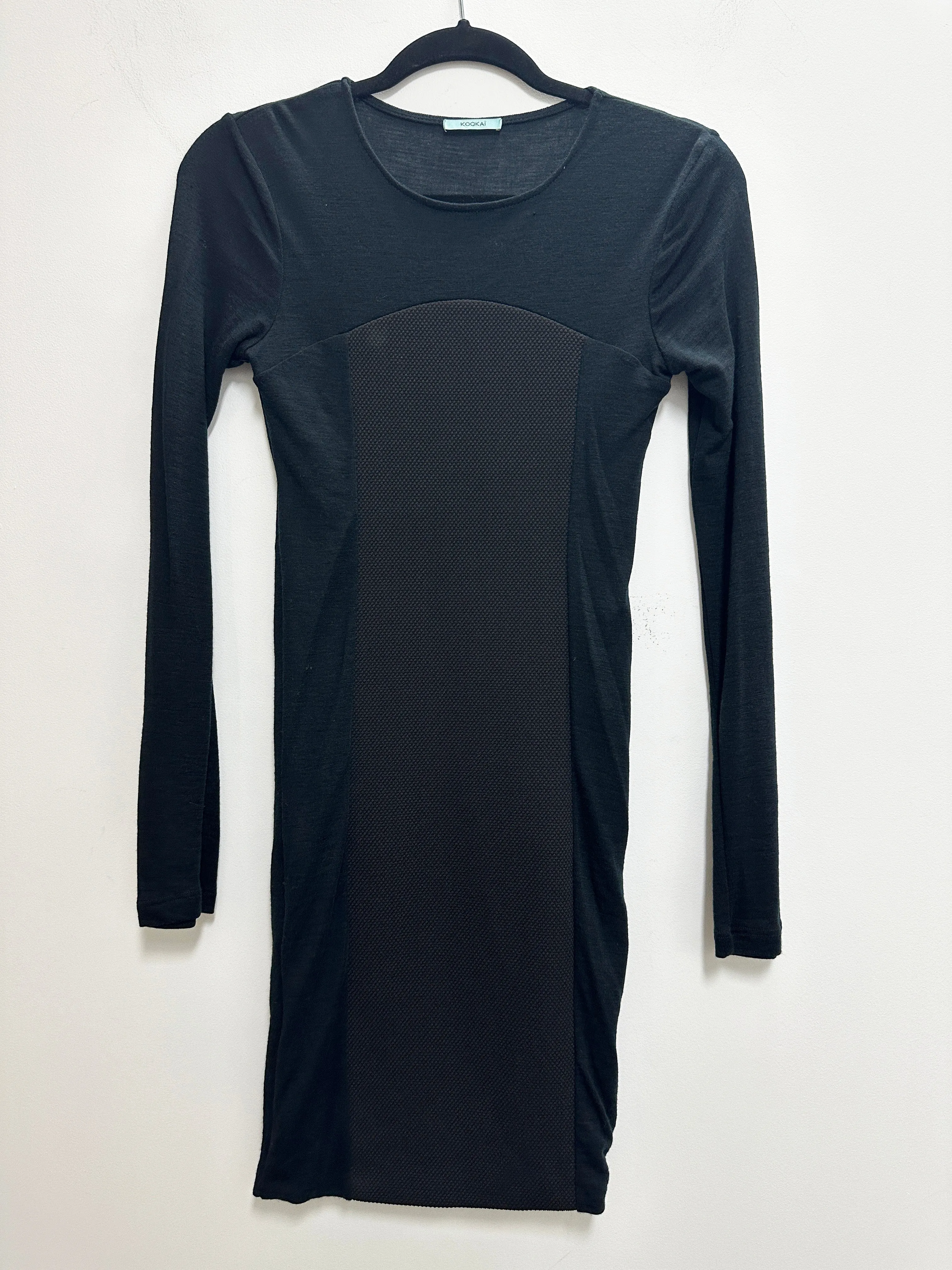 Long Sleeve Bodycon Dress in Black
