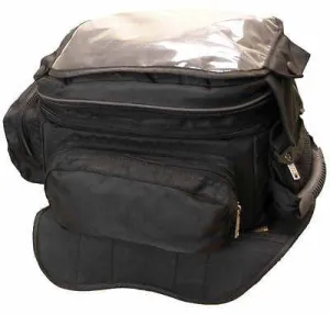 MAGNETIC MOTORCYCLE TANK BAG WITH MAP WINDOW ON TOP HEAVY DUTY MAGNETS NEW