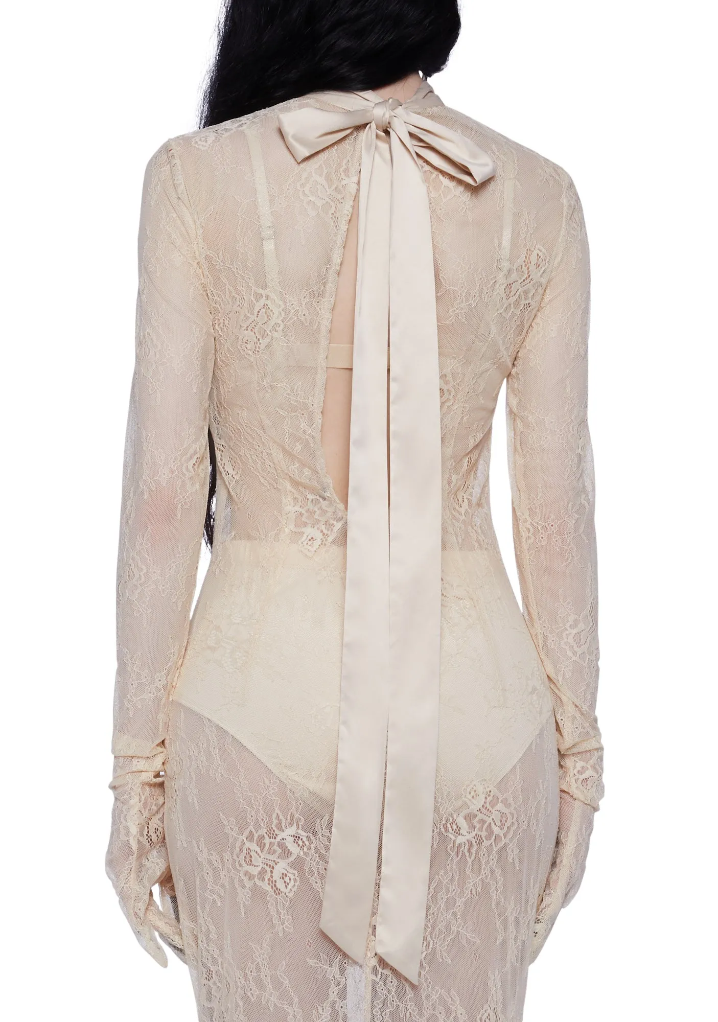 Majesty Masque Maxi Dress Set - Off White