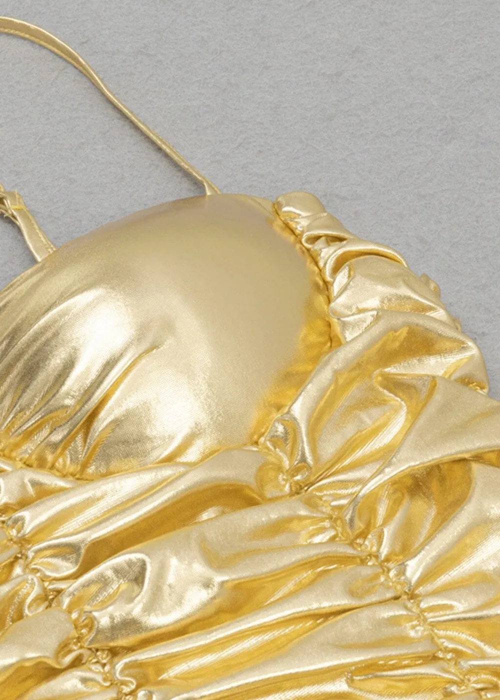 Maricela Metallic Cami Dress