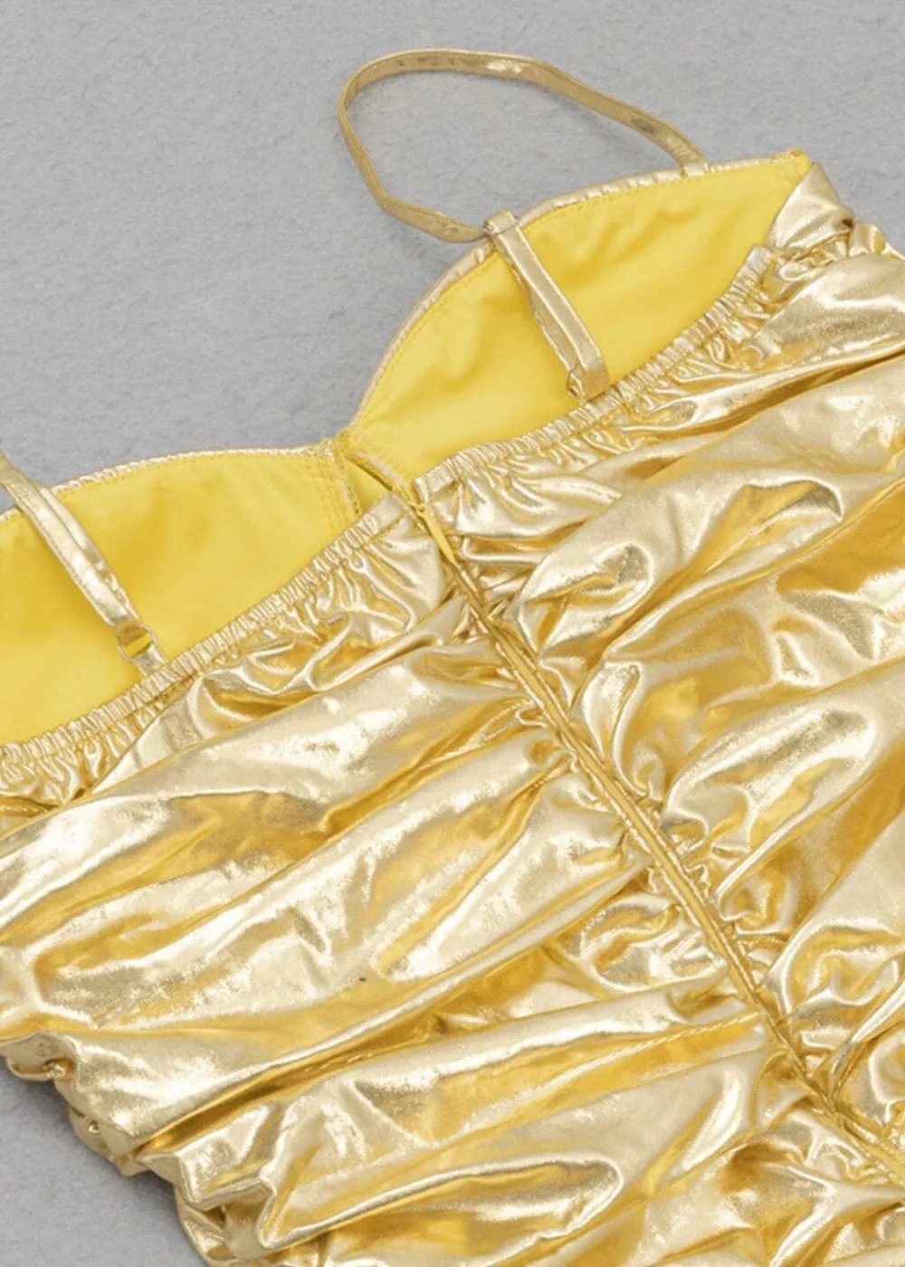Maricela Metallic Cami Dress