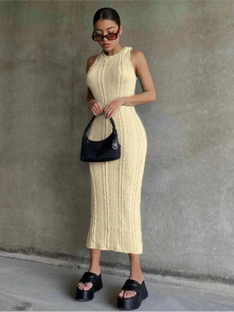 Maud - Chic Bodycon Knitted Dress for Women