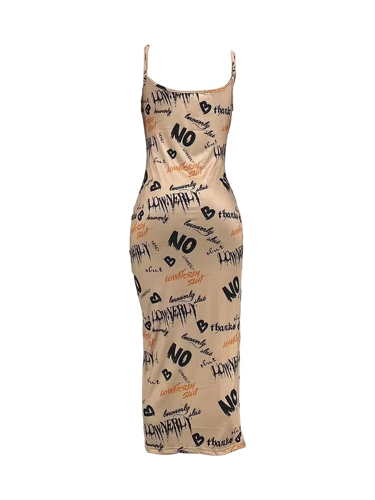 MB FASHION PRINTED SPAGHETTI STRAP DRESS 202348 PRE-ORDER
