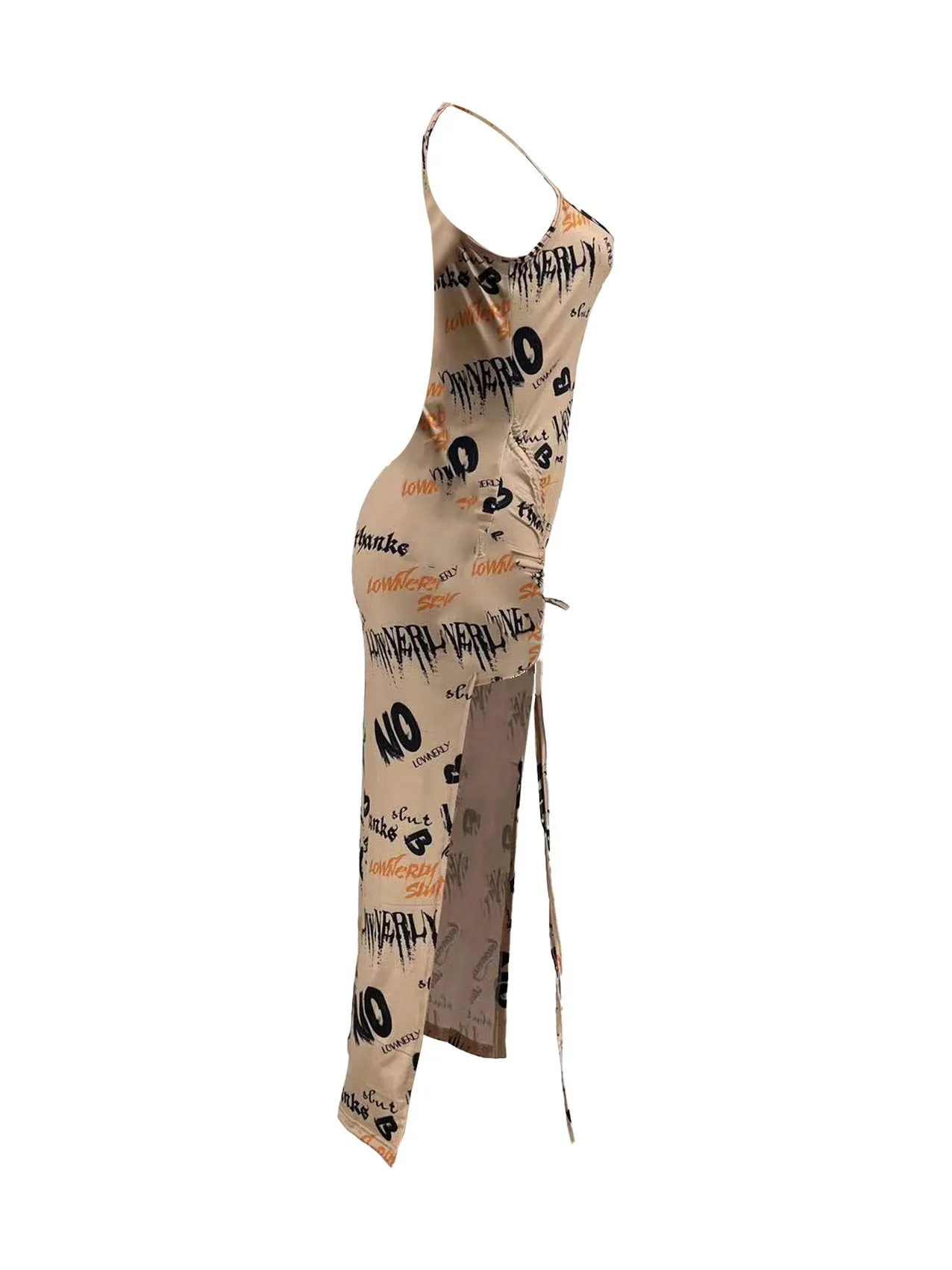 MB FASHION PRINTED SPAGHETTI STRAP DRESS 202348 PRE-ORDER