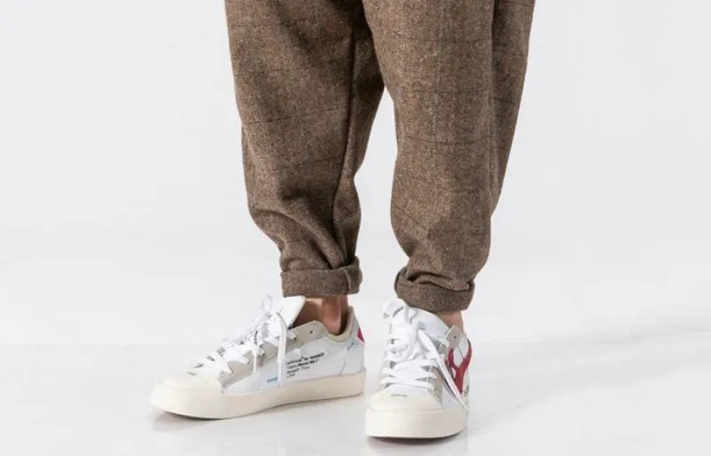 Men's Plaid Woolen Joggers
