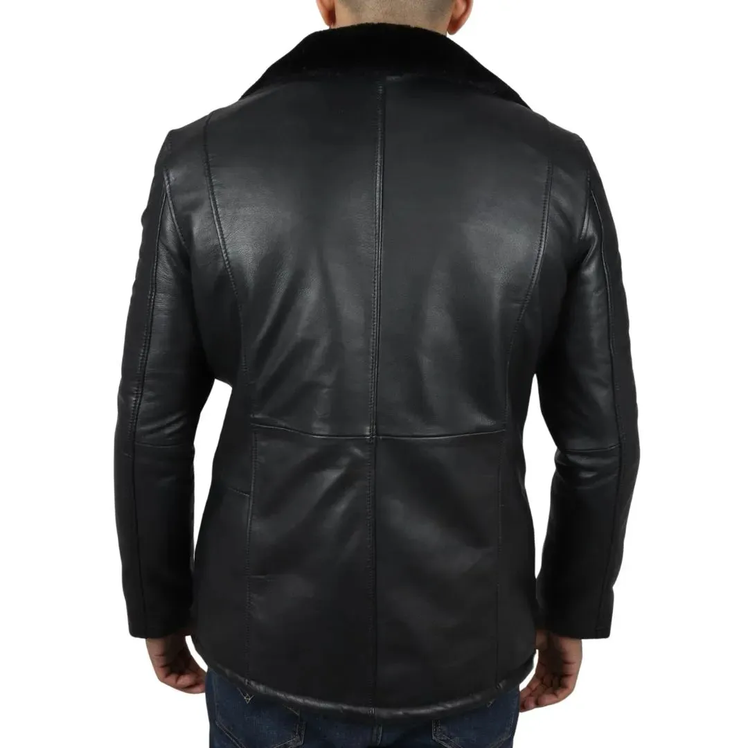 Men's Real Leather Fur Lining Coat