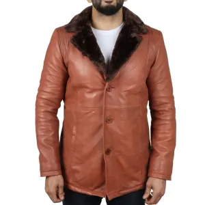 Men's Real Leather Fur Lining Coat