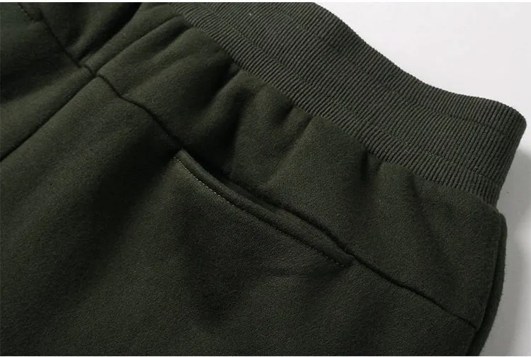Men's Spring/Autumn Elastic Waist Cotton Joggers With Decorative Zippers