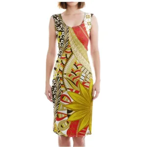 Merina Bodycon Split Leg Midi Dress