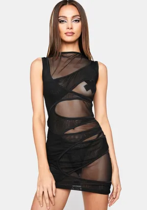 Messy Mini Dress