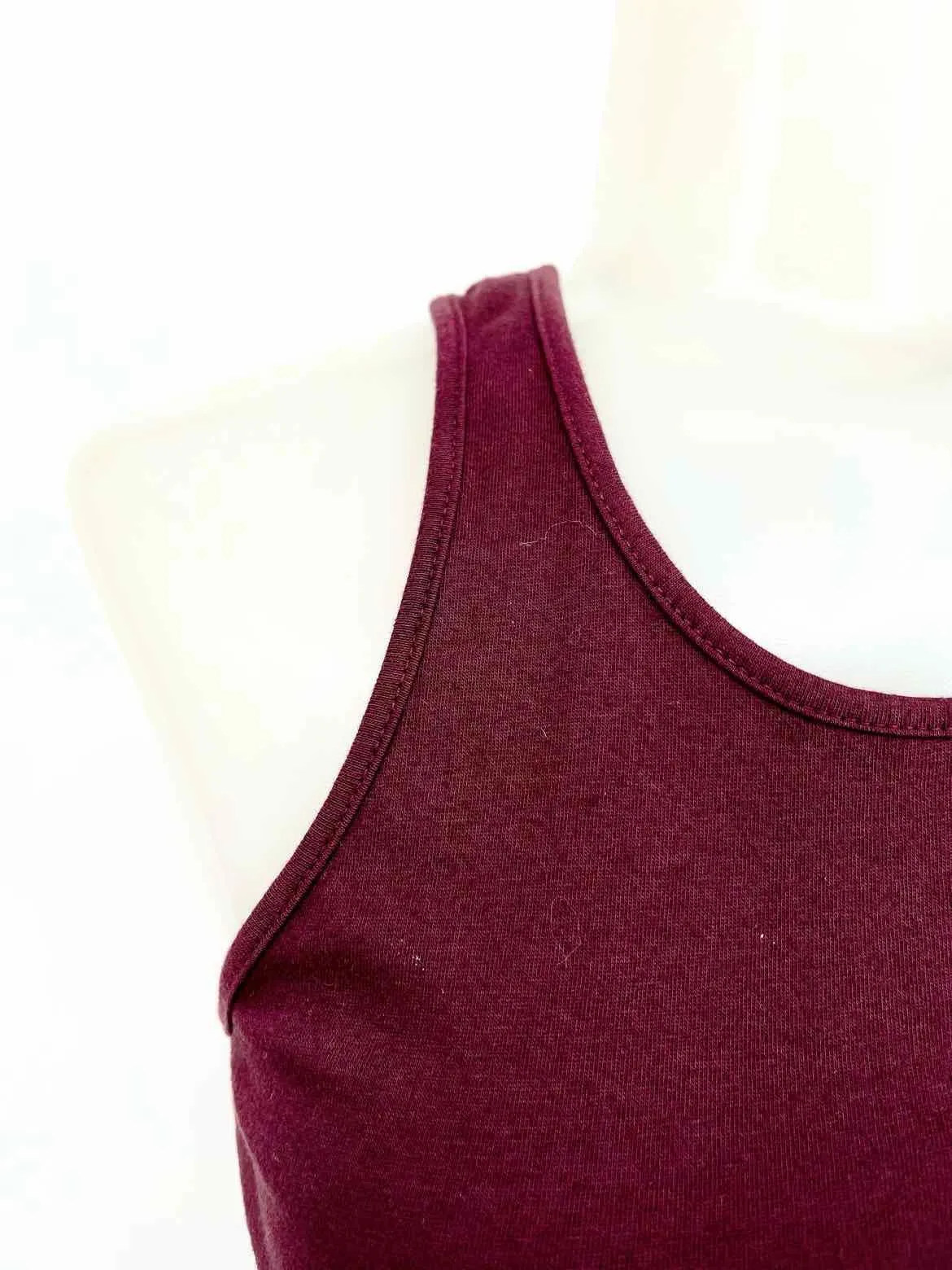 Michael Stars Women's Burgundy Bodycon Jersey Ruched Size S Dress