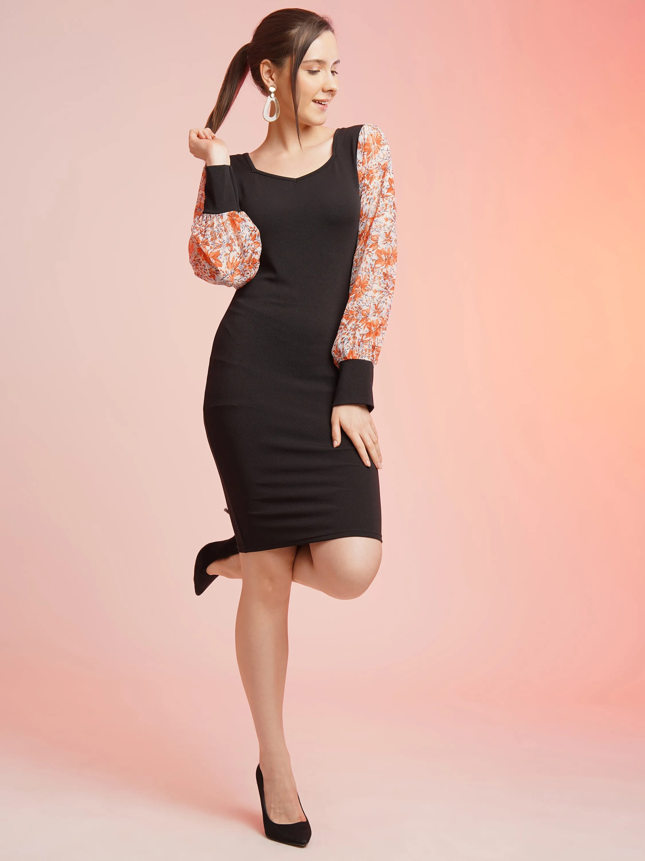Midnight Allure Mini Bodycon Dress