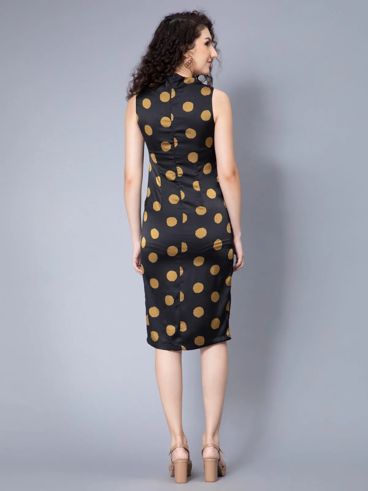 Midnight Breeze Sleeveless Slit Dress