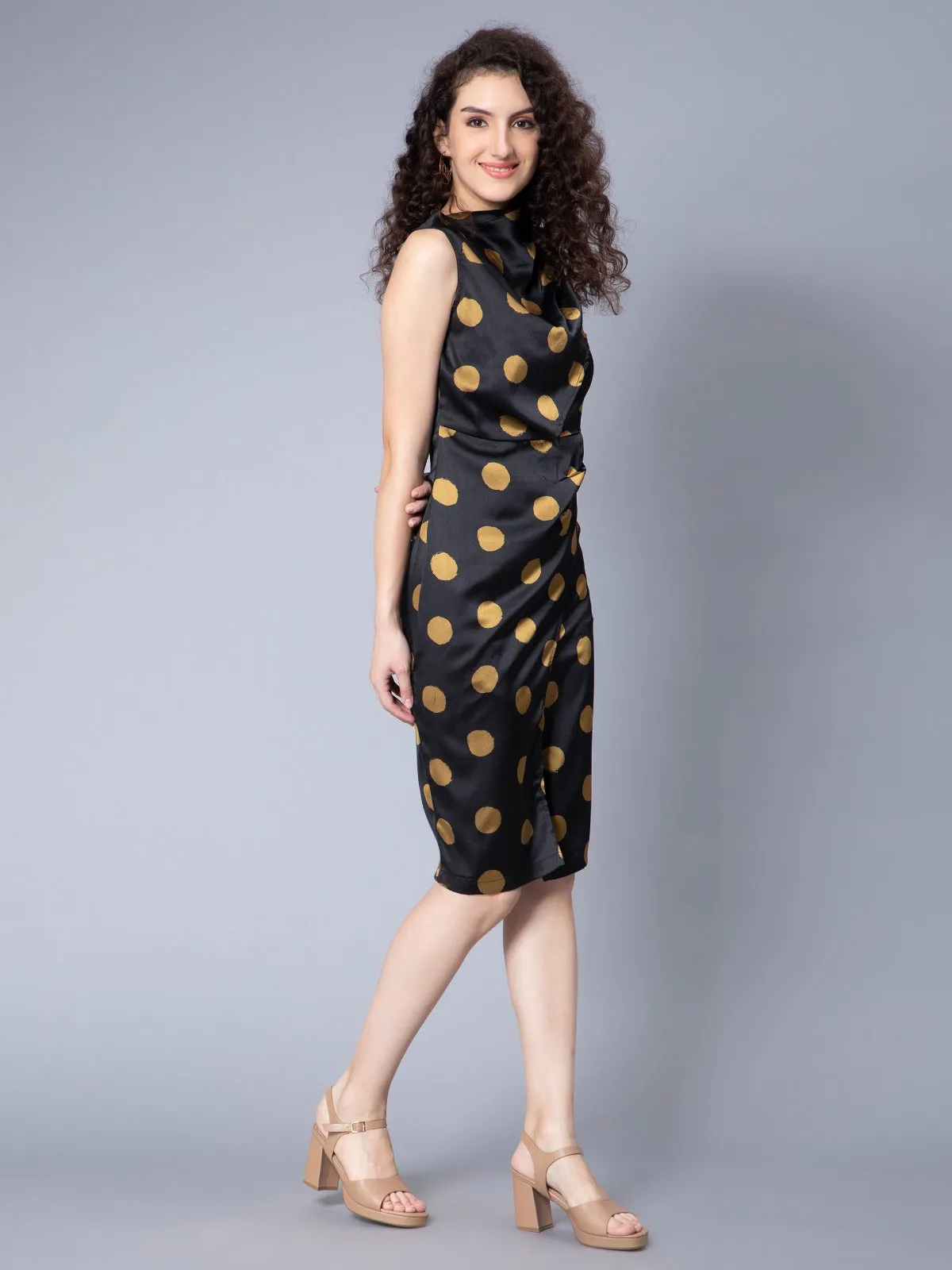 Midnight Breeze Sleeveless Slit Dress