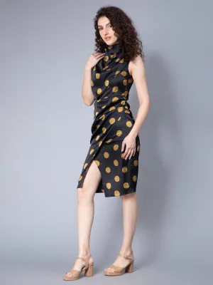 Midnight Breeze Sleeveless Slit Dress
