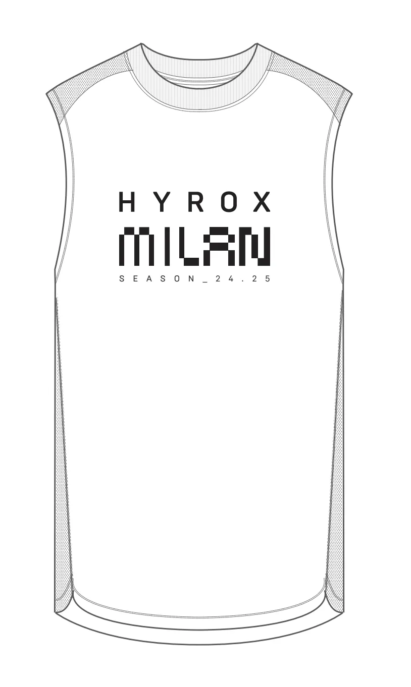 Milan Men's CITY PERFORMANCE TANK - white