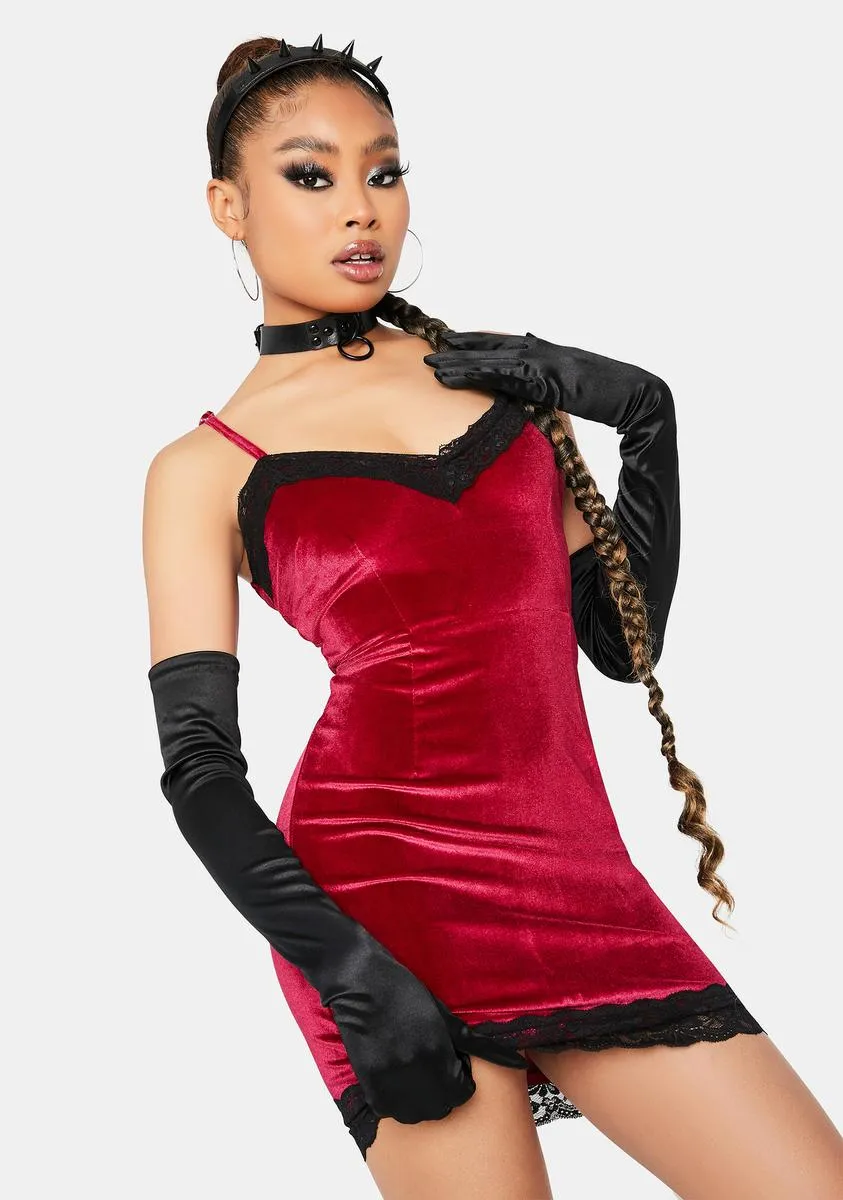 Miss Independent Velvet Bodycon Dress