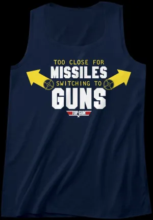 Missiles To Guns Top Gun Tank Top