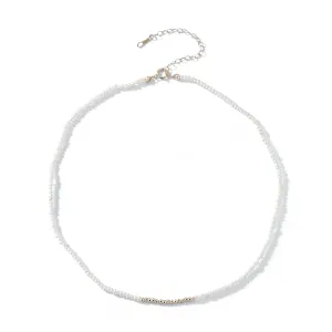 Mizuki Sea of Beauty Collection Dancing Freshwater Pearl  & Gold Bead Necklace | 14K Yellow Gold