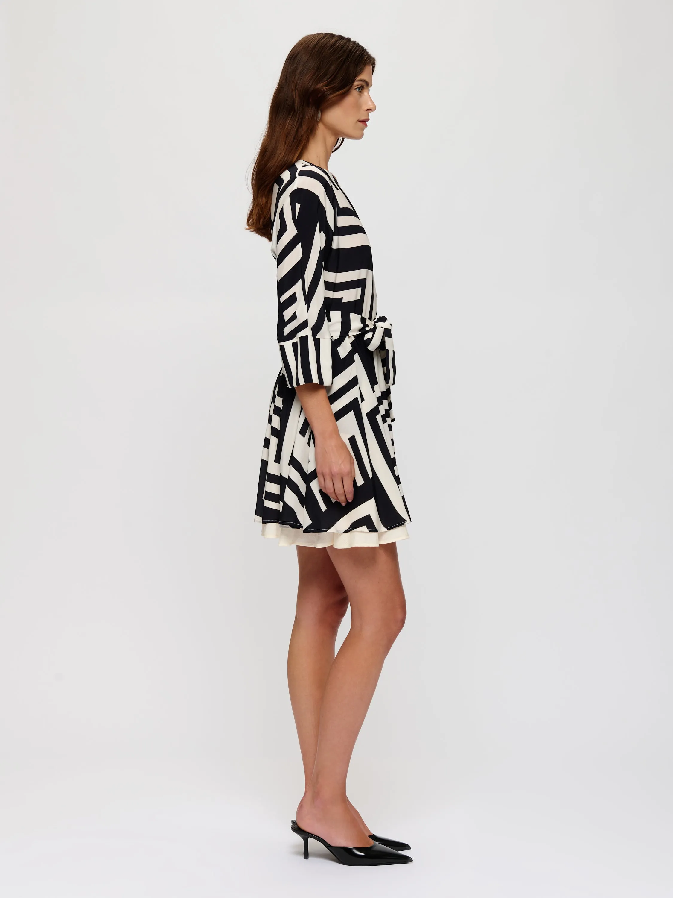 Monochromatic Pattern Dress