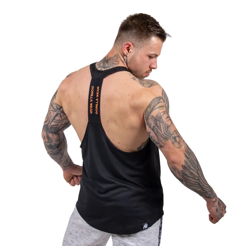 Nashville Tank Top -Black/NeonOrange