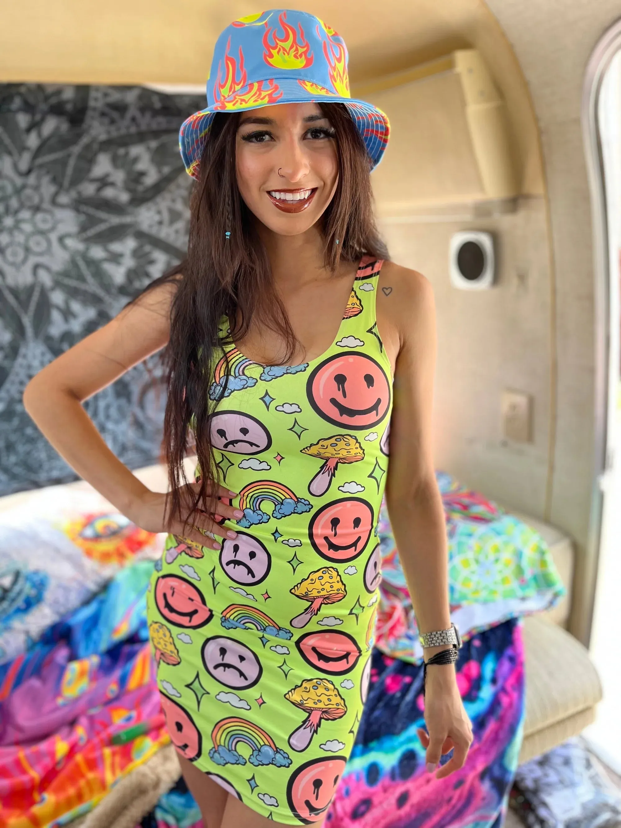 NEON SMILE CITi Mini Dress