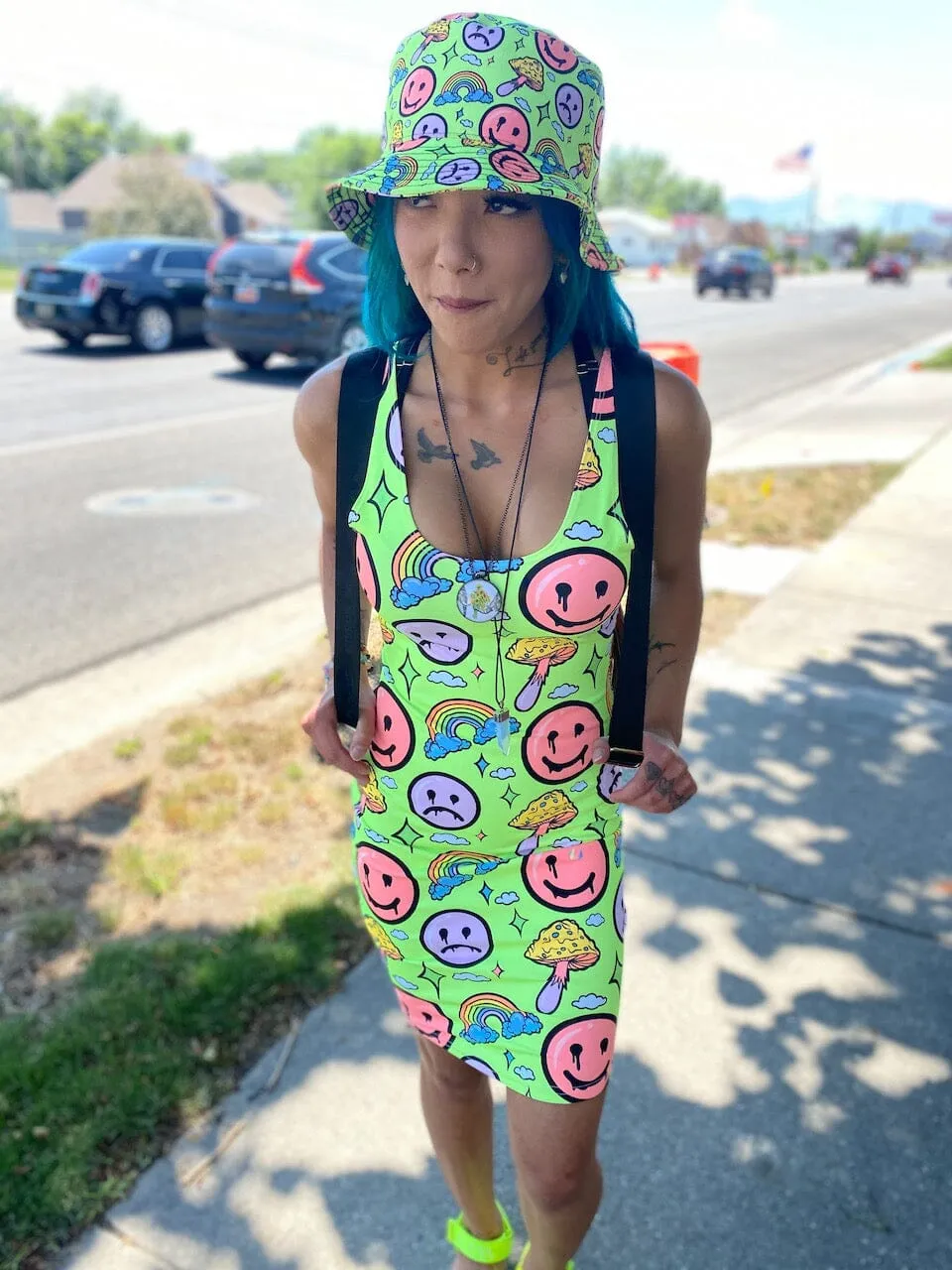 NEON SMILE CITi Mini Dress