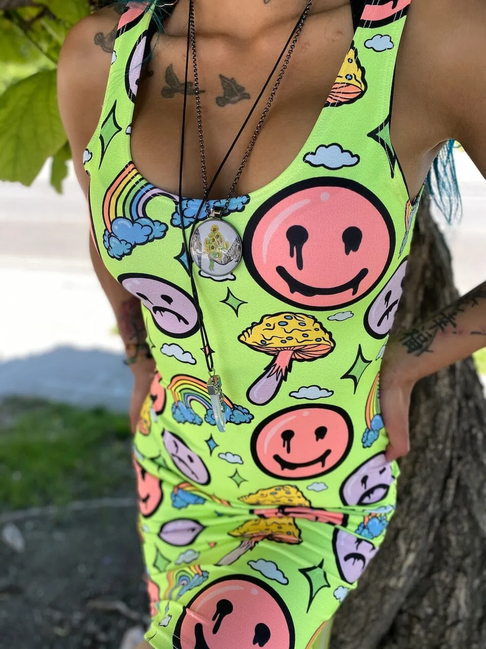 NEON SMILE CITi Mini Dress