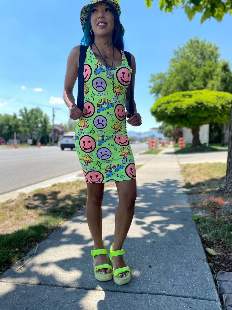 NEON SMILE CITi Mini Dress