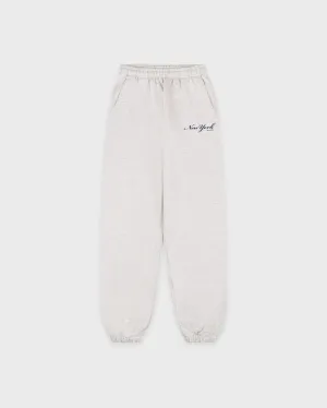 New York Sweatpant - Heather Gray/Navy