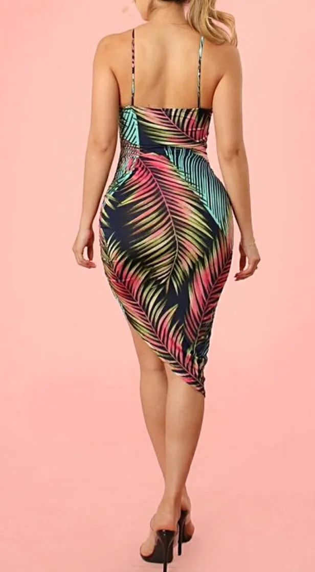 No Reason Asymmetric Bodycon Dress