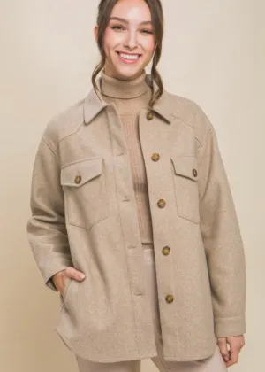Oatmeal Western Shacket