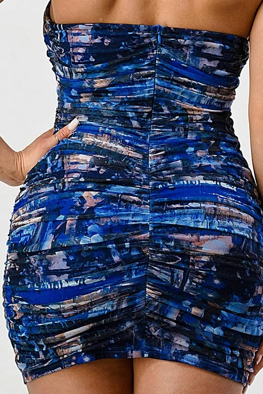 OCEAN DEEP BODYCON DRESS