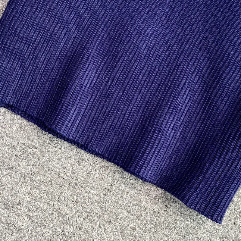 Off-the-shoulder Knitted Stretch Dress