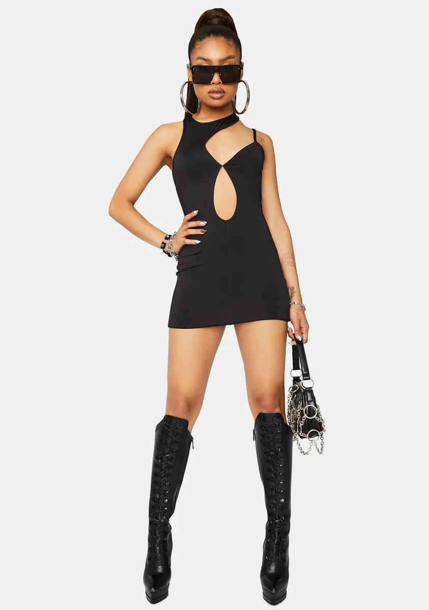Oh She's Verified Cutout Bodycon Dress