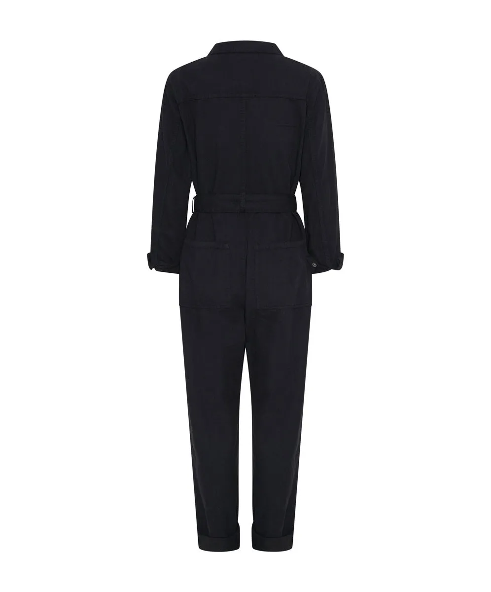 ONE TEASPOON Womens Black Claudia Overall