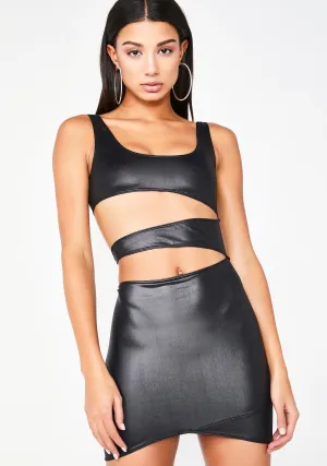 Onyx Command Attention Mini Dress