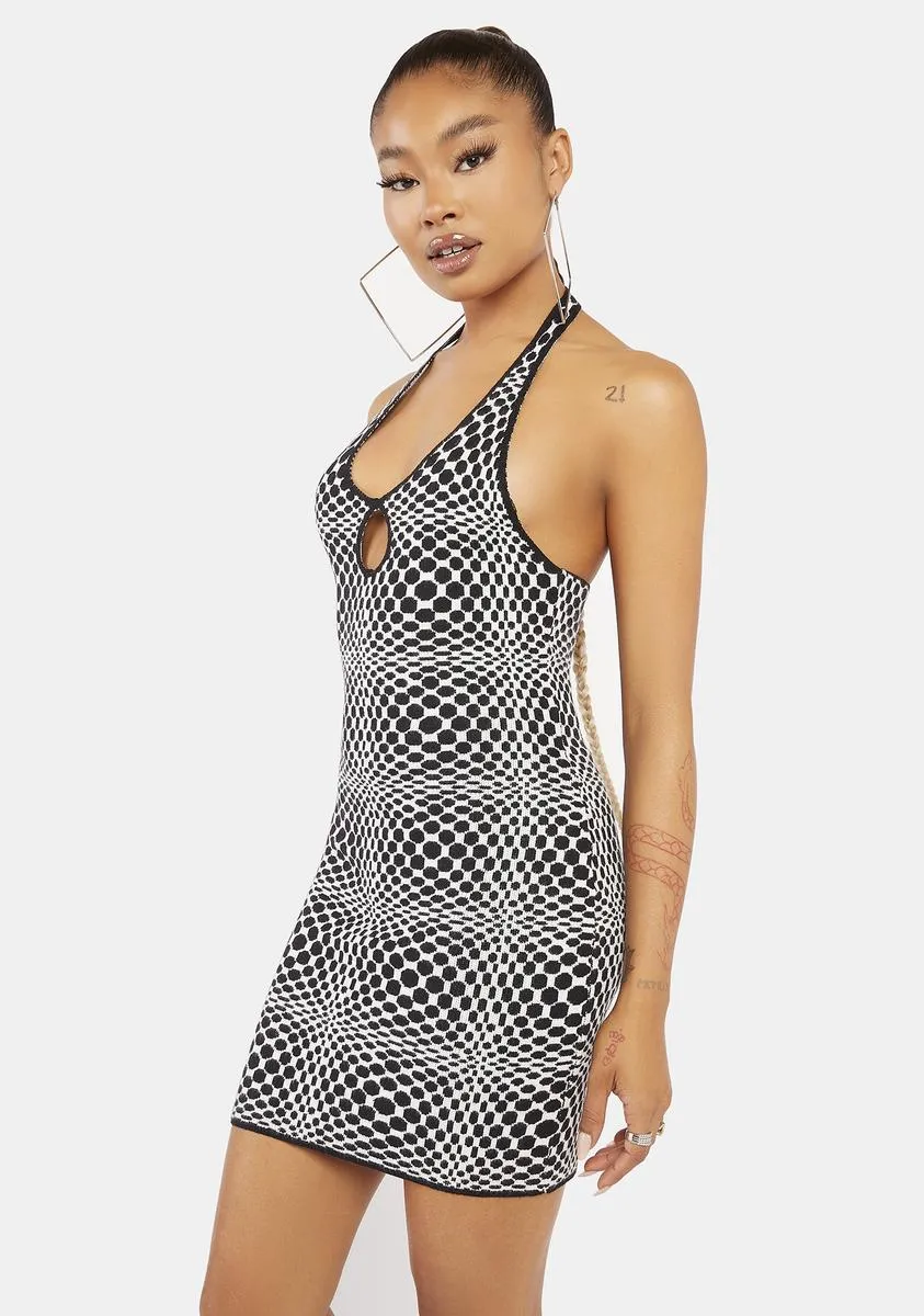 Optic Monochrome Square Kezina Dress