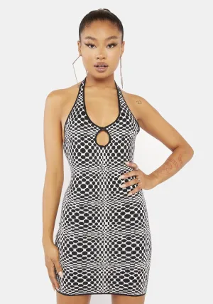 Optic Monochrome Square Kezina Dress