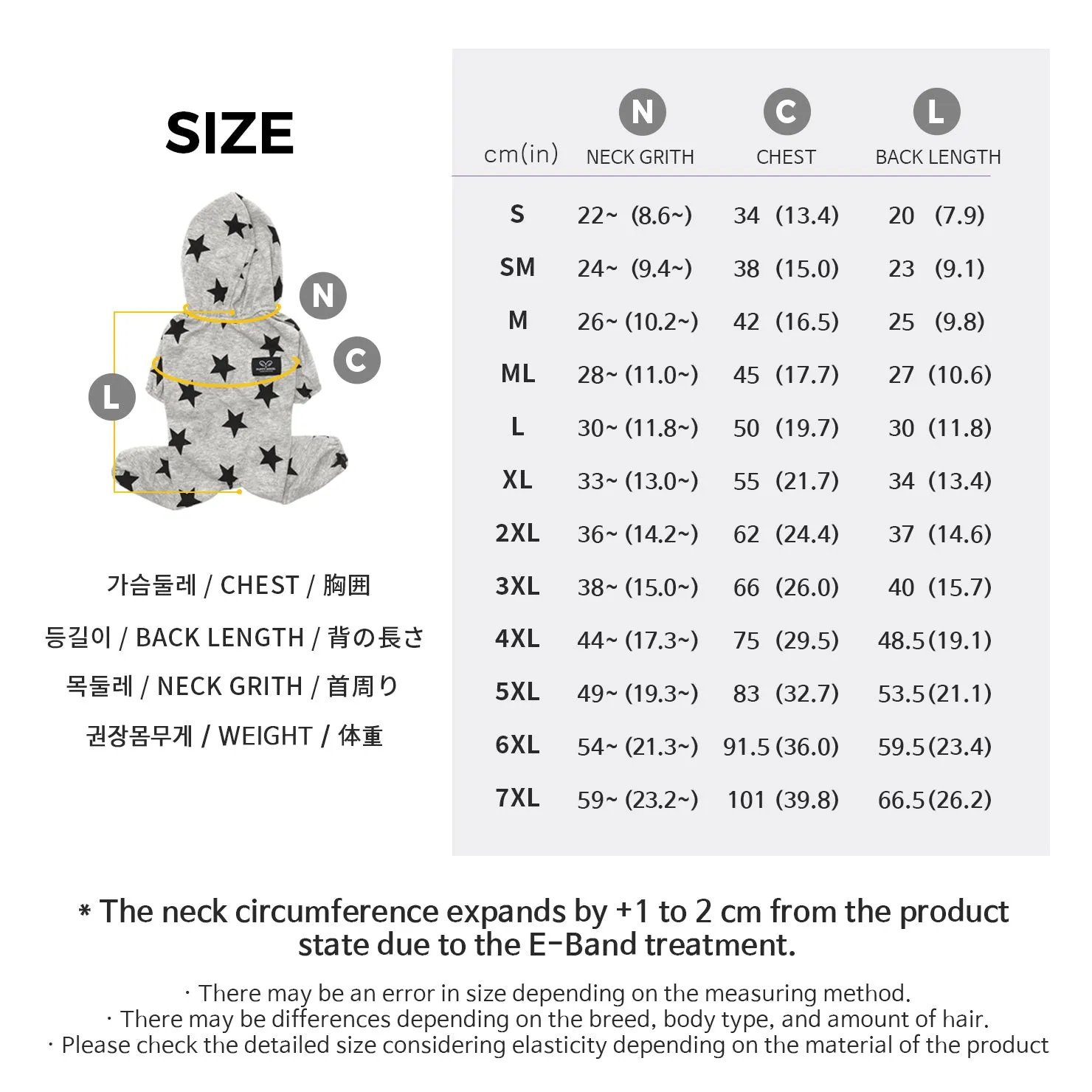 [PA-OR131] PUPPYANGEL Star Single Coverall (For Unisex) ( S ~ XL )