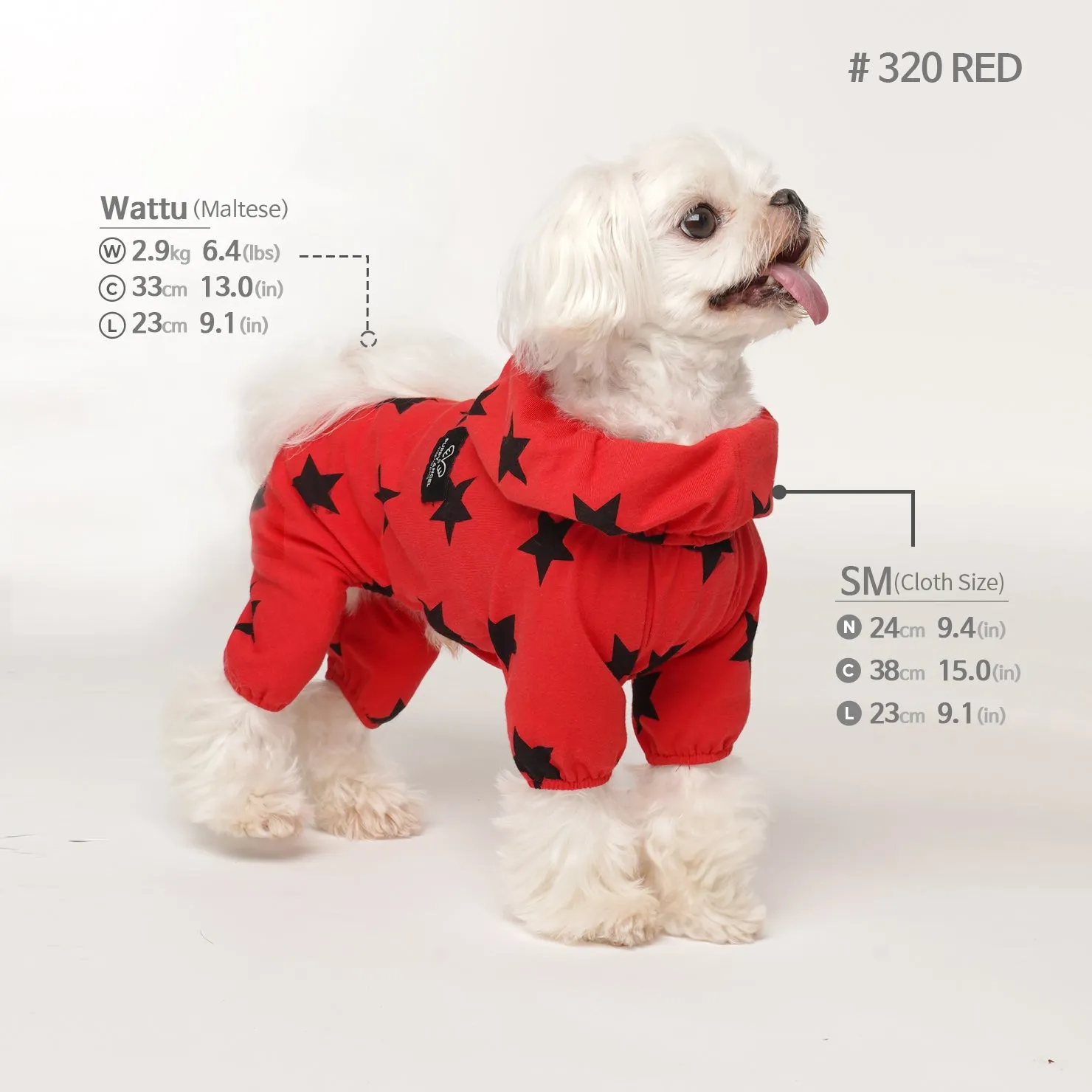 [PA-OR131] PUPPYANGEL Star Single Coverall (For Unisex) ( S ~ XL )
