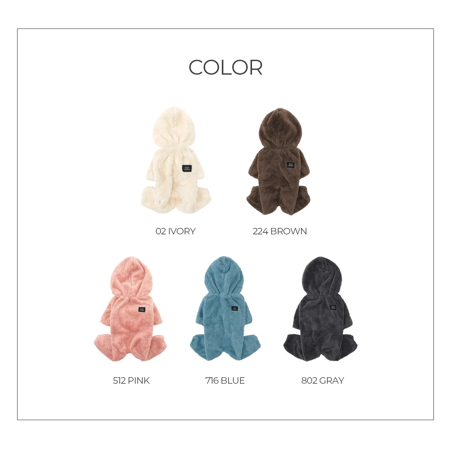 [PA-OR165] PUPPYANGEL DUMBLE BOA (BJ RONG) Coverall ( French Bulldog Fit, For Unisex, L ~ 3XL)
