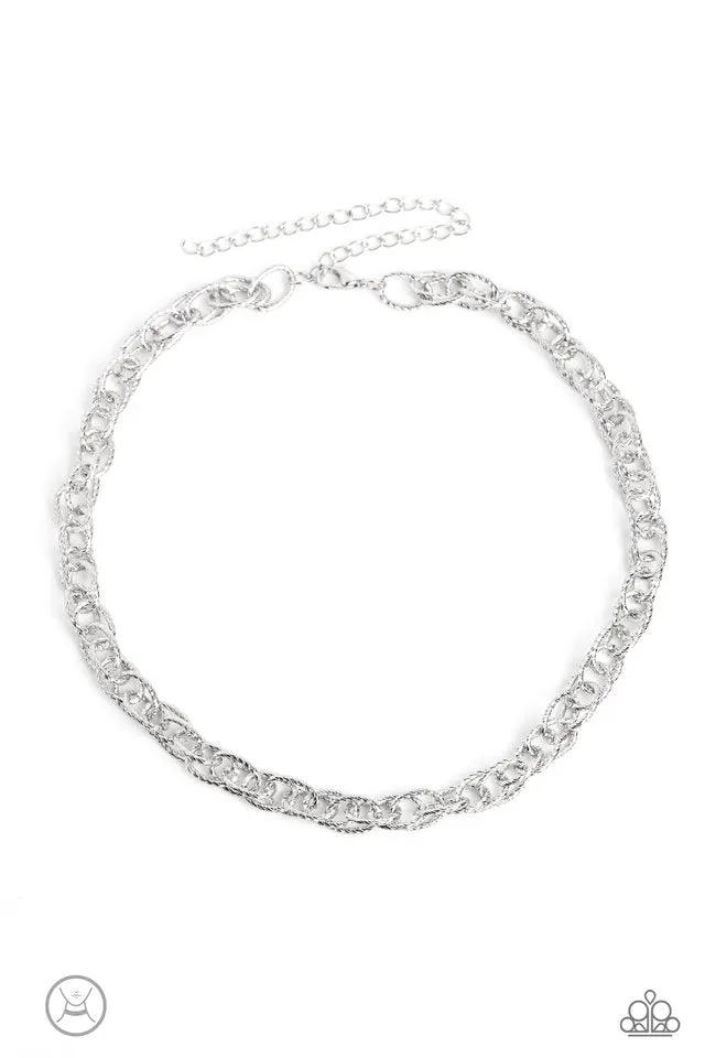 Paparazzi Necklace ~ If I Only Had a CHAIN - Silver