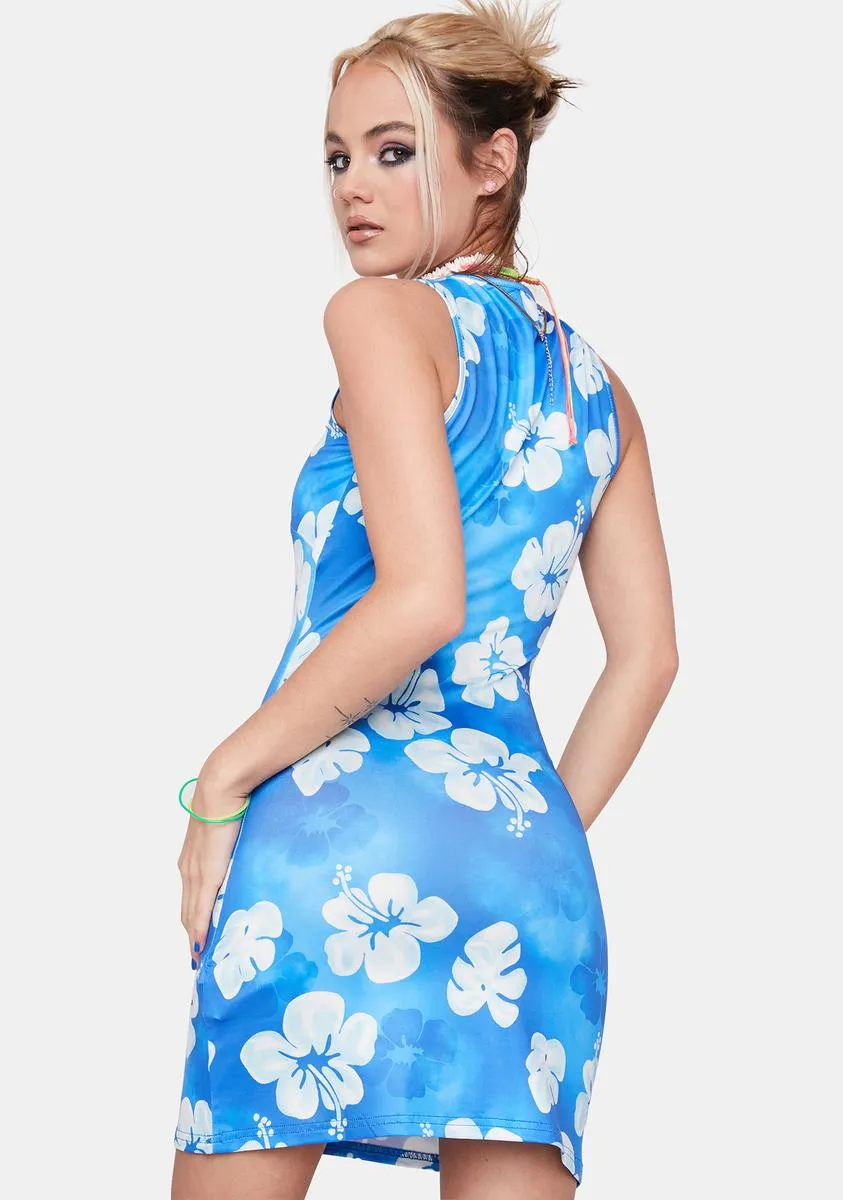 Paradise In Mind Print Dress